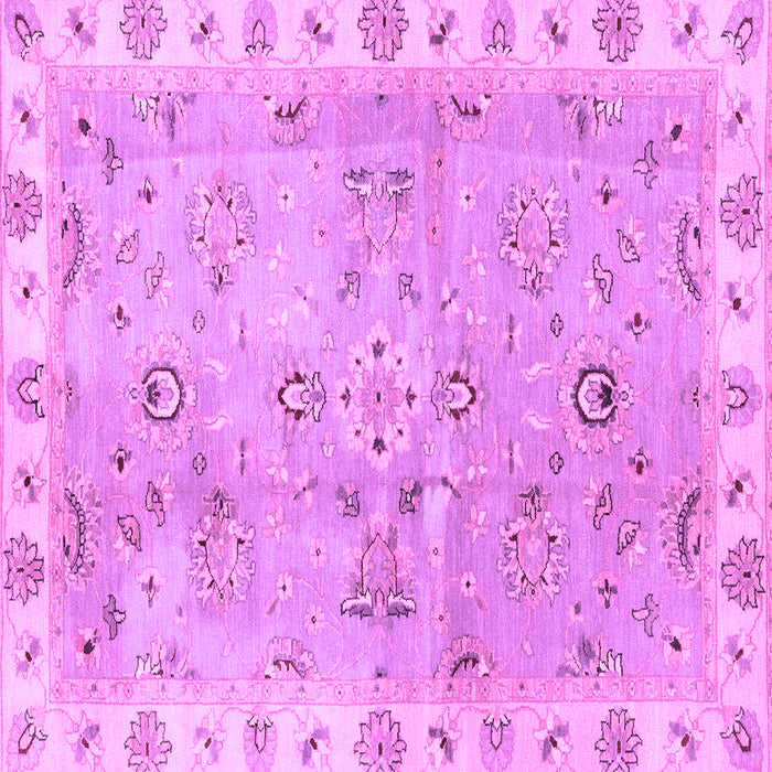 Square Oriental Purple Traditional Rug, abs4016pur