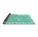 Sideview of Oriental Light Blue Traditional Rug, abs4016lblu