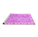 Sideview of Machine Washable Oriental Purple Traditional Area Rugs, wshabs4016pur