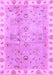 Machine Washable Oriental Purple Traditional Area Rugs, wshabs4016pur