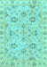 Oriental Light Blue Traditional Rug, abs4017lblu