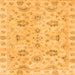 Square Oriental Orange Traditional Rug, abs4017org