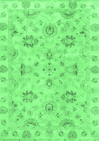 Oriental Emerald Green Traditional Rug, abs4017emgrn