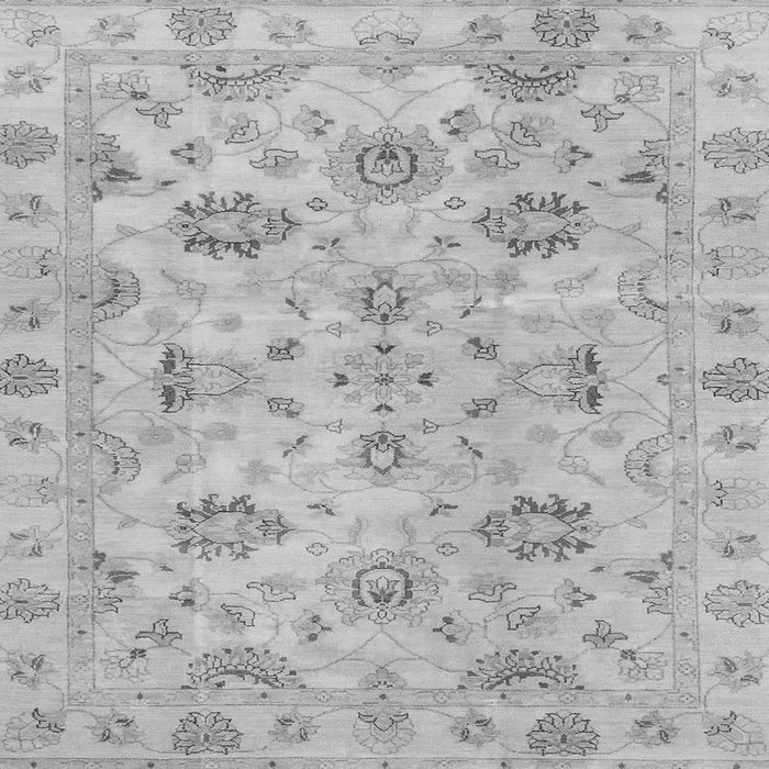 Square Machine Washable Oriental Gray Traditional Rug, wshabs4017gry