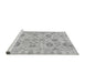 Sideview of Machine Washable Oriental Gray Traditional Rug, wshabs4017gry