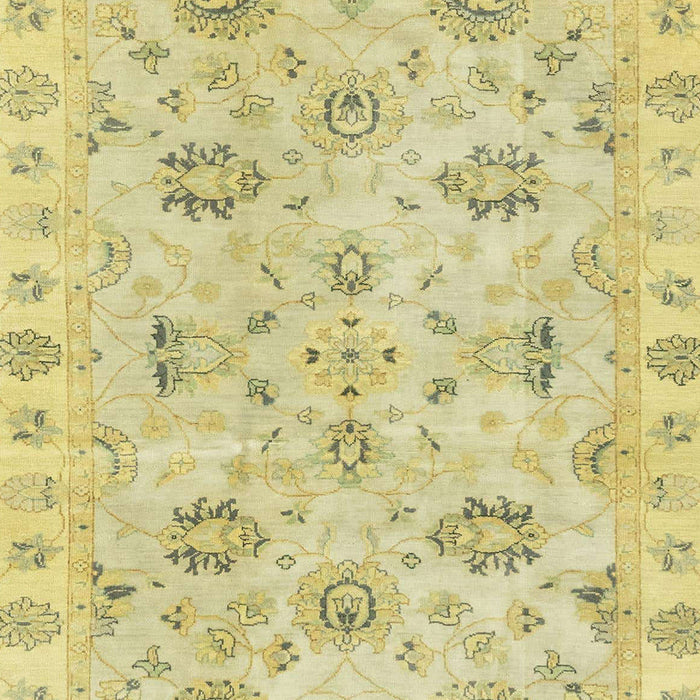 Abstract Mustard Yellow Oriental Rug, abs4017