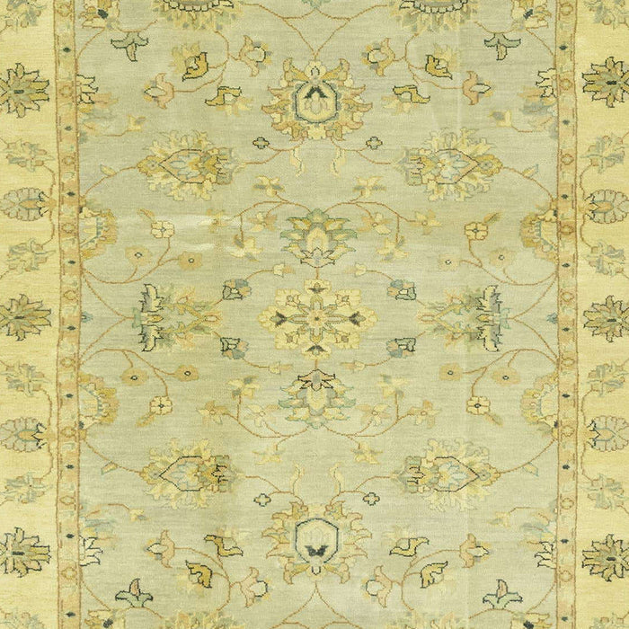 Machine Washable Abstract Mustard Yellow Rug, wshabs4018