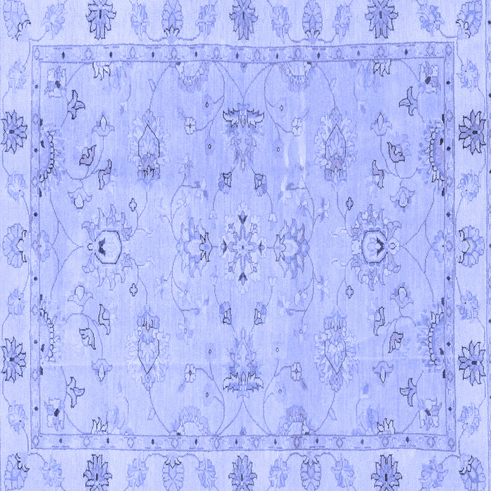 Square Oriental Blue Traditional Rug, abs4018blu