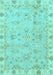 Oriental Light Blue Traditional Rug, abs4018lblu