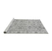 Sideview of Machine Washable Oriental Gray Traditional Rug, wshabs4018gry