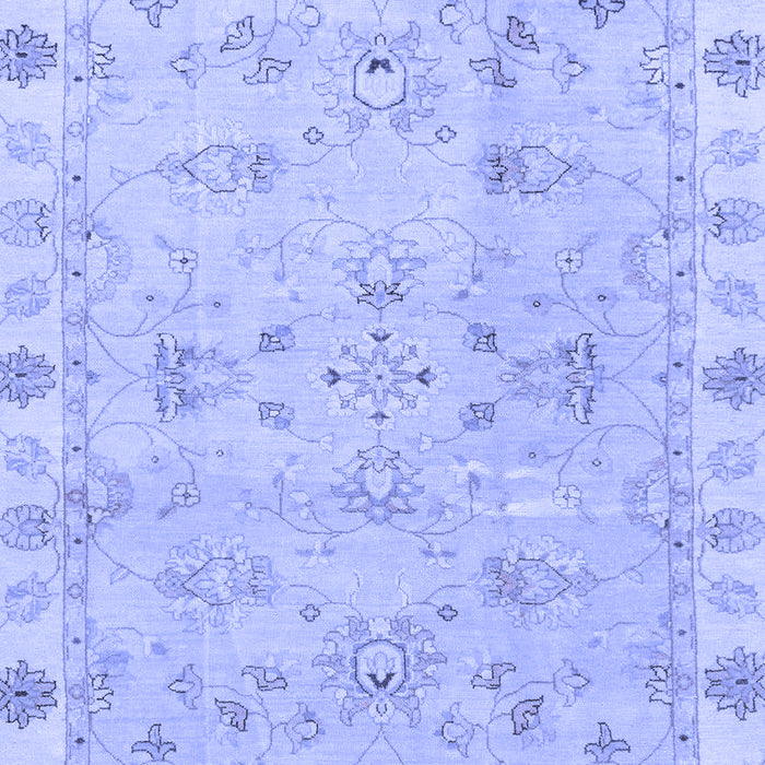 Machine Washable Oriental Blue Traditional Rug, wshabs4018blu