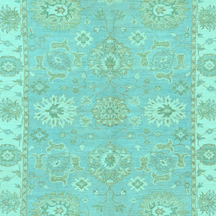 Machine Washable Oriental Light Blue Traditional Rug, wshabs4019lblu