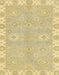 Machine Washable Abstract Chrome Gold Yellow Rug, wshabs4019