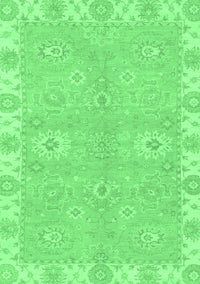 Oriental Emerald Green Traditional Rug, abs4019emgrn