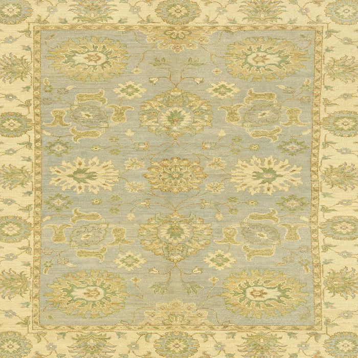 Square Machine Washable Abstract Chrome Gold Yellow Rug, wshabs4019