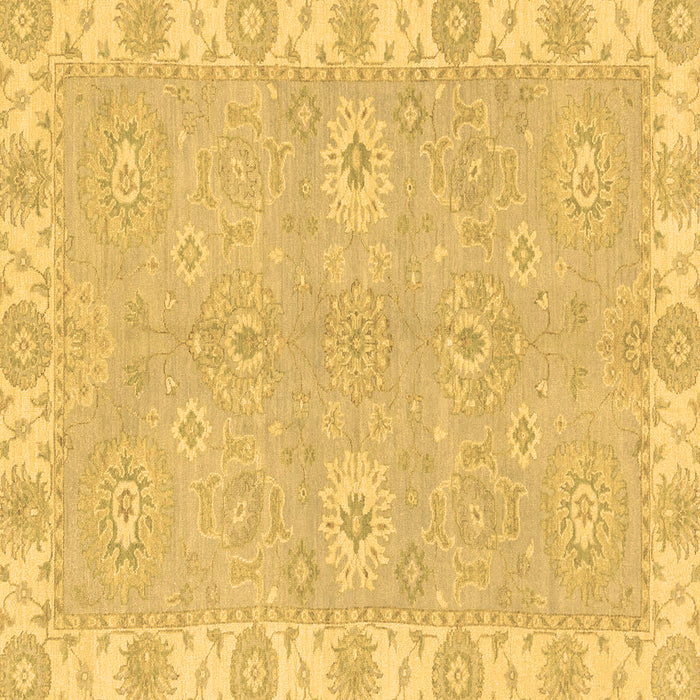 Square Oriental Brown Traditional Rug, abs4019brn