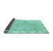 Sideview of Oriental Light Blue Traditional Rug, abs4019lblu