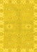 Machine Washable Oriental Yellow Traditional Rug, wshabs4019yw