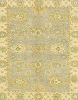 Abstract Chrome Gold Yellow Oriental Rug, abs4019