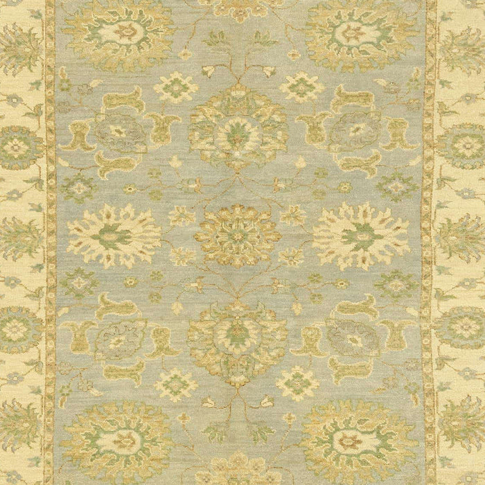 Abstract Chrome Gold Yellow Oriental Rug, abs4019