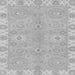 Square Oriental Gray Traditional Rug, abs4019gry