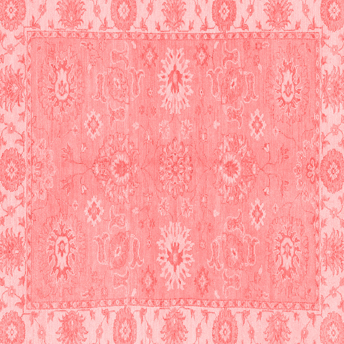 Machine Washable Oriental Red Traditional Rug, wshabs4019red