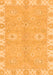 Machine Washable Oriental Orange Traditional Area Rugs, wshabs4019org