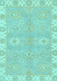 Oriental Light Blue Traditional Rug, abs4019lblu