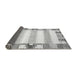 Sideview of Solid Gray Modern Rug, abs401gry