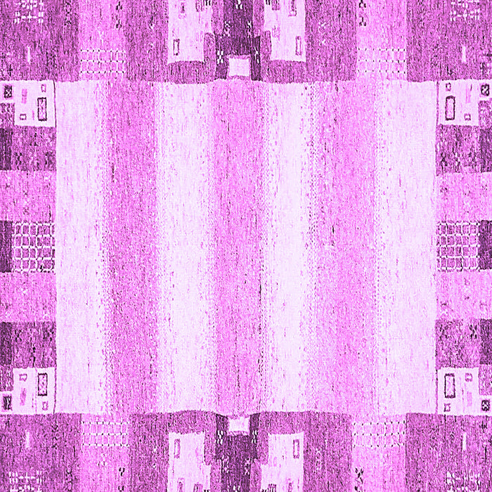 Square Machine Washable Solid Purple Modern Area Rugs, wshabs401pur