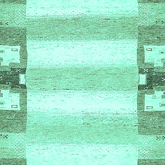 Solid Turquoise Modern Rug, abs401turq