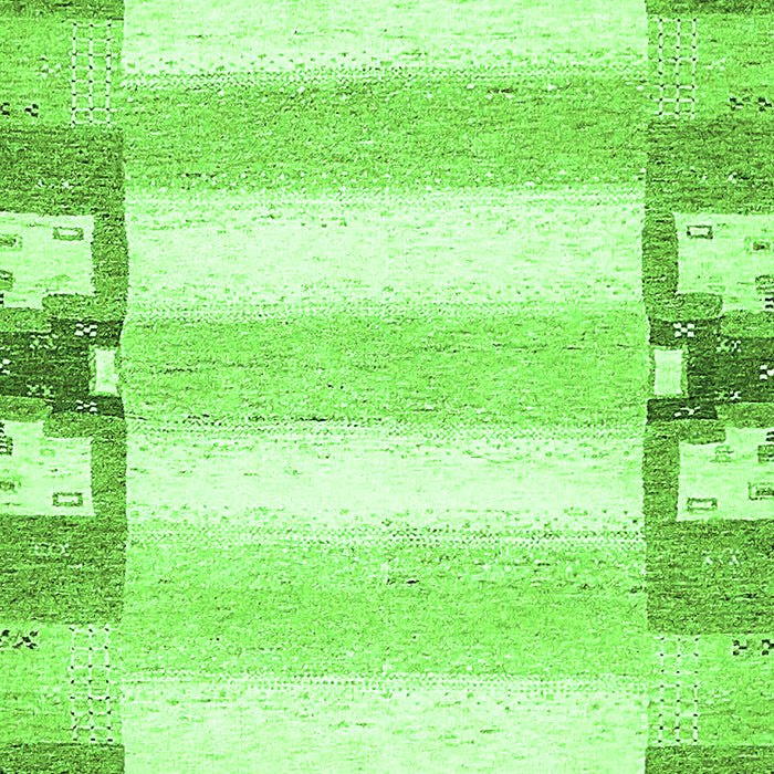 Machine Washable Solid Green Modern Area Rugs, wshabs401grn