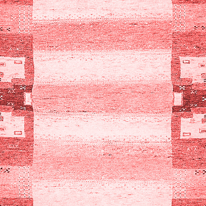 Machine Washable Solid Red Modern Rug, wshabs401red