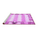 Sideview of Machine Washable Solid Purple Modern Area Rugs, wshabs401pur