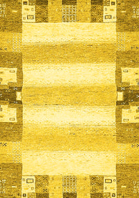 Solid Yellow Modern Rug, abs401yw