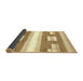 Sideview of Abstract Cinnamon Brown Solid Rug, abs402