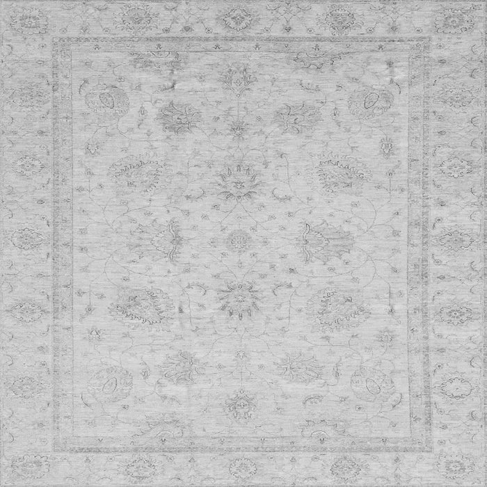 Square Machine Washable Oriental Gray Traditional Rug, wshabs4020gry