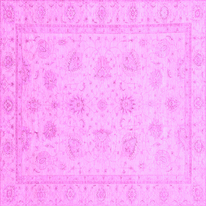 Square Machine Washable Oriental Purple Traditional Area Rugs, wshabs4020pur