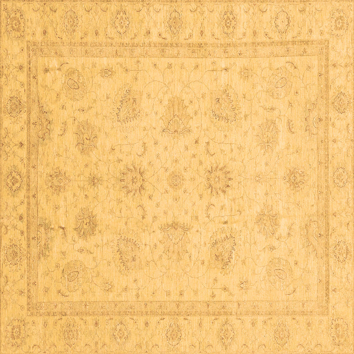 Square Machine Washable Oriental Brown Traditional Rug, wshabs4020brn