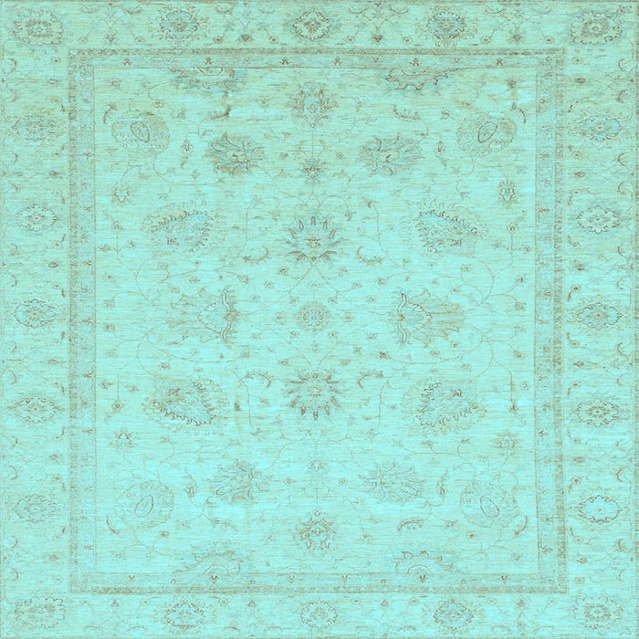 Square Oriental Light Blue Traditional Rug, abs4020lblu