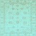 Square Oriental Light Blue Traditional Rug, abs4020lblu