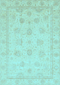 Oriental Light Blue Traditional Rug, abs4020lblu