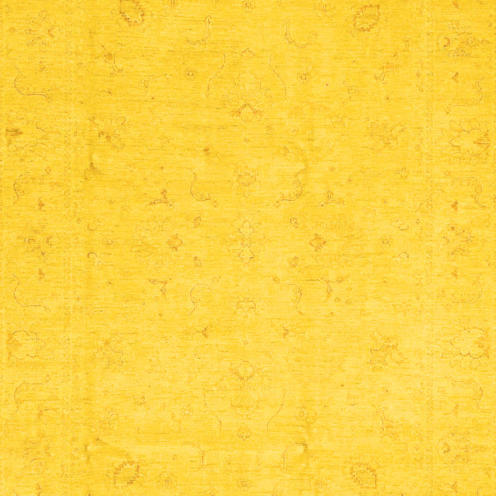 Oriental Yellow Traditional Rug, abs4021yw