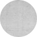 Round Oriental Gray Traditional Rug, abs4021gry