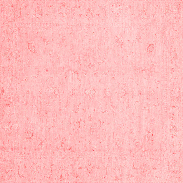 Machine Washable Oriental Red Traditional Rug, wshabs4021red