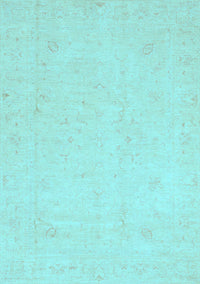 Oriental Light Blue Traditional Rug, abs4021lblu