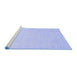 Sideview of Machine Washable Oriental Blue Traditional Rug, wshabs4021blu