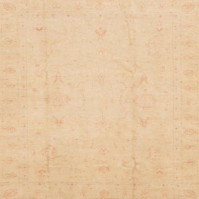 Square Abstract Yellow Oriental Rug, abs4022