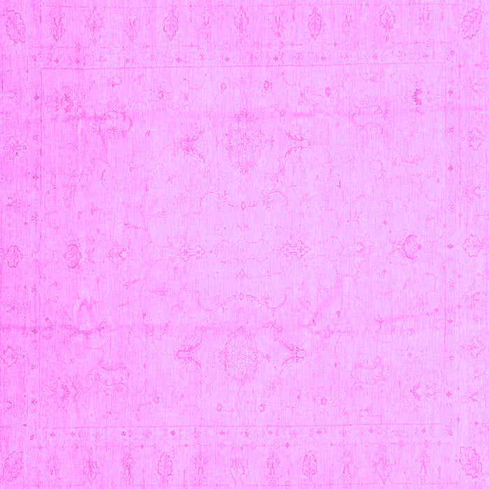 Square Machine Washable Oriental Purple Traditional Area Rugs, wshabs4022pur