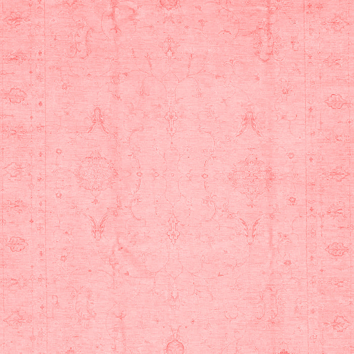 Machine Washable Oriental Red Traditional Rug, wshabs4022red